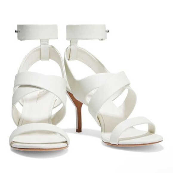 3.1 Phillip Lim Women's White Leather Sandals - UK 38.5 US 8.5 - Picture 2 of 10